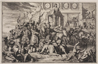 KG 06785e
          <br/>
          Schouwburgh der Nederlandse veranderingen: aanval Frankrijk op de republiek
          <br/>
          <em>Hooghe, Romeyn de (1645-1708)</em>